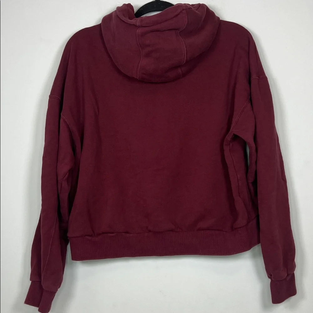 Converse Kids Maroon Red Hoodie Sweatshirt‎ Thick Cozy Warm Girls Size Large